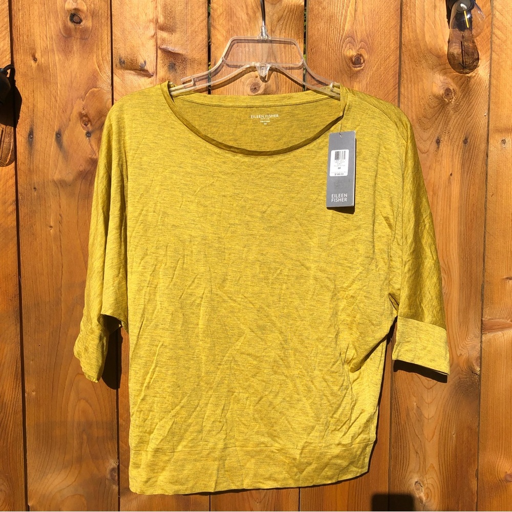 Brand new ! Eileen Fisher Yellow Shirt